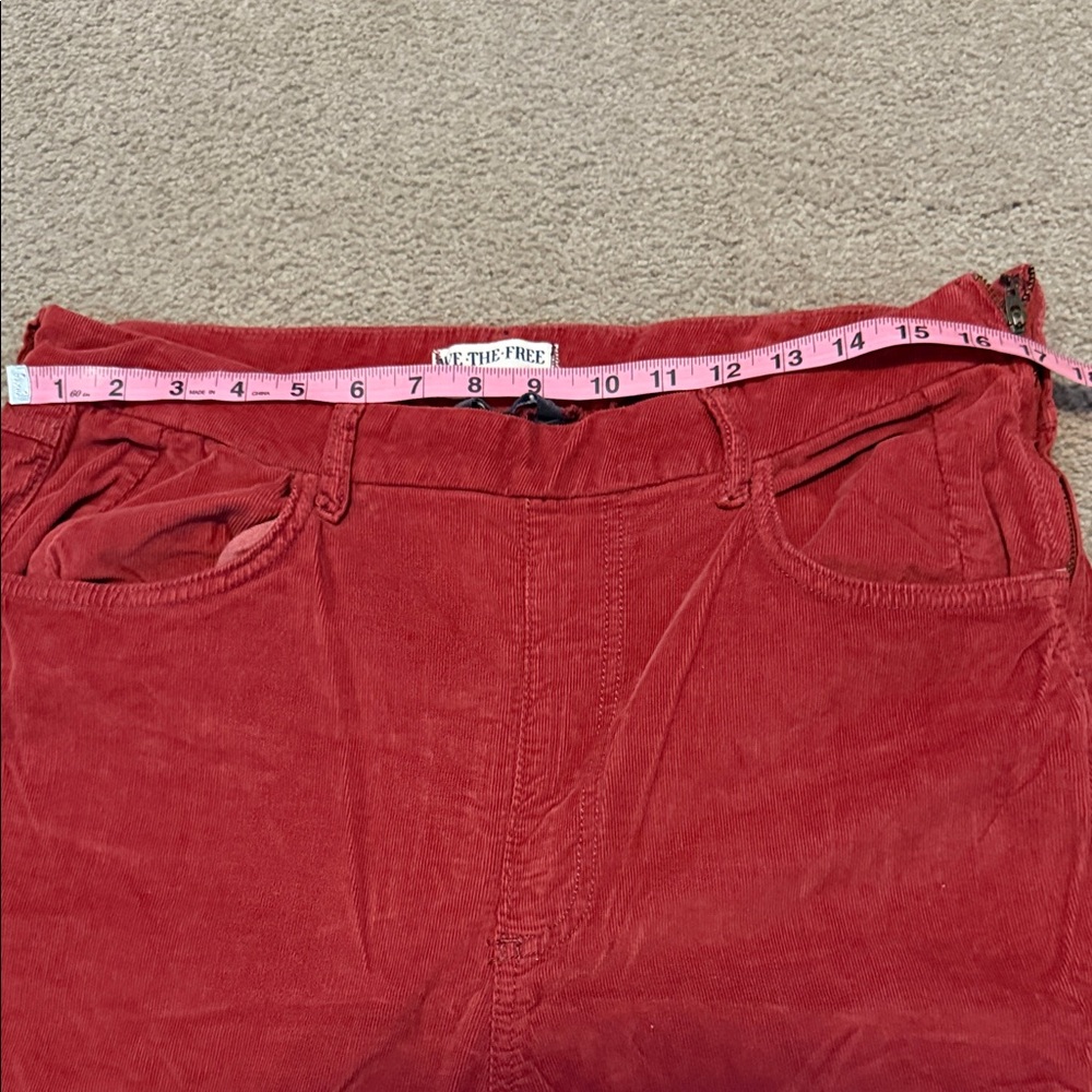 We The Free for Free People Rust Colored Soft Corduroy Pants - Picture 3 of 7